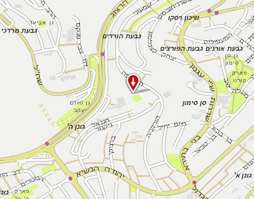 מפת הגעה אל סניף נייל סטודיו החדש שנפתח בירושלים